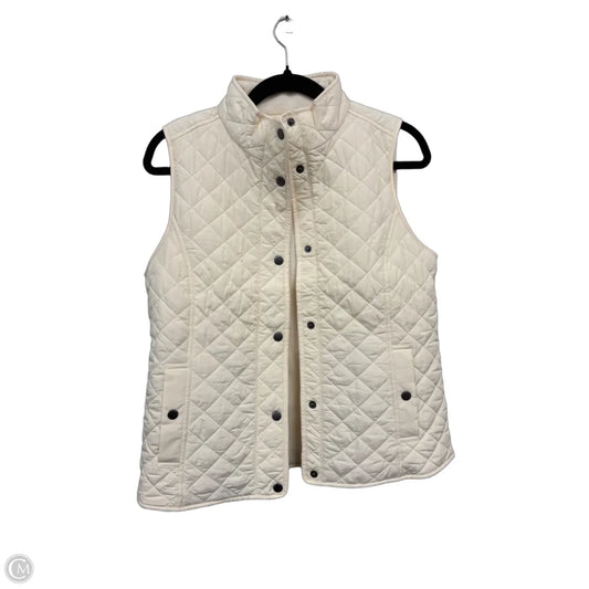 Vest Puffer & Quilted By Talbots In Cream, Size: Sp