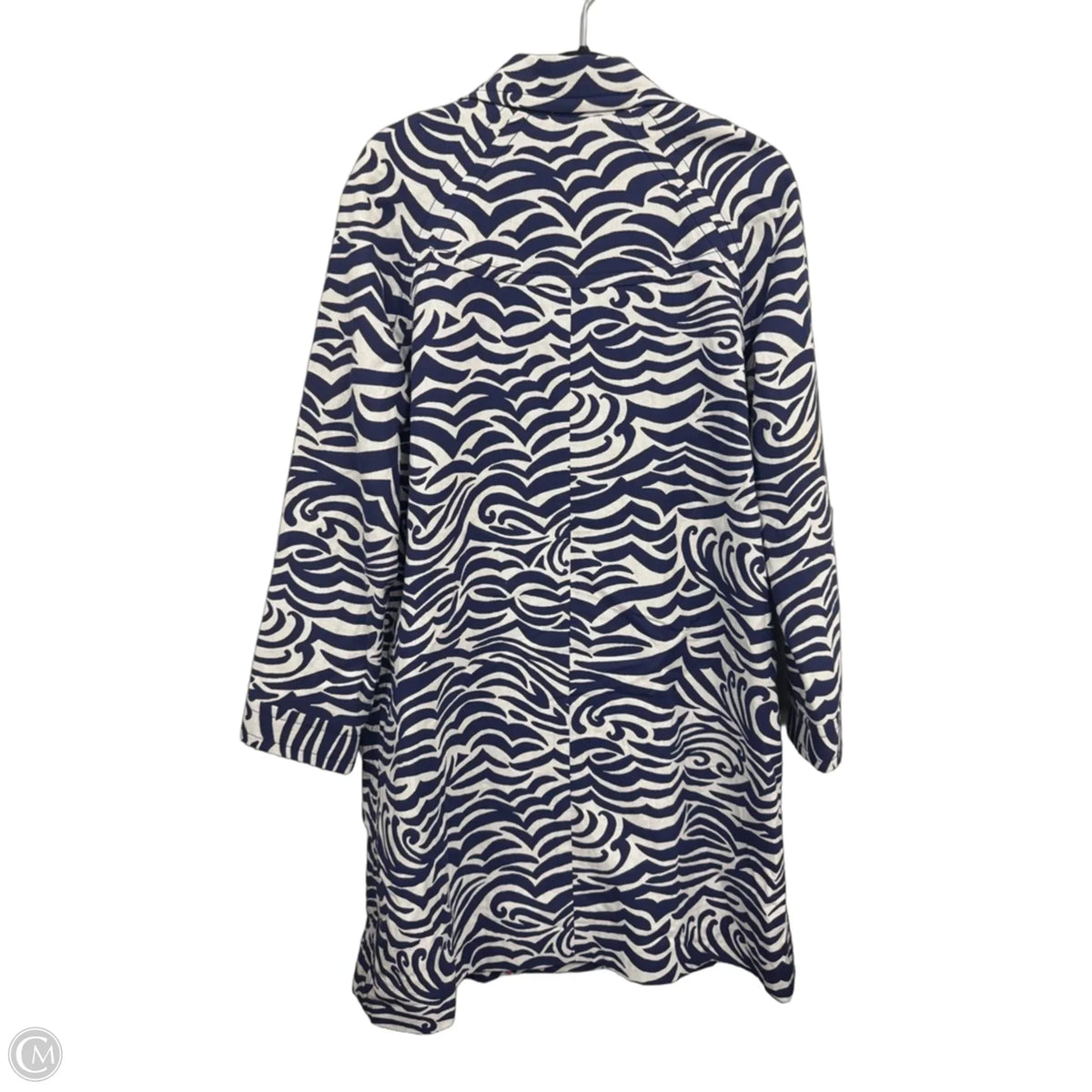 Jacket Designer By Lilly Pulitzer In Blue & White, Size: M