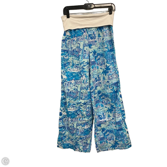 Pants Designer By Lilly Pulitzer In Blue & White, Size: S