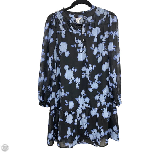 Dress Casual Short By Time And Tru In Black & Blue, Size: Xs