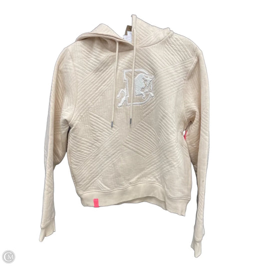 Athletic Sweatshirt Hoodie By Clothes Mentor In Cream, Size: M