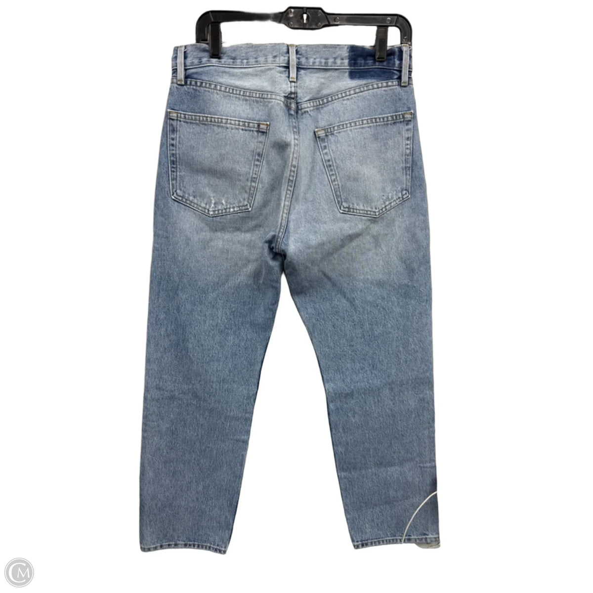 Jeans Straight By Frame In Blue Denim, Size: 8