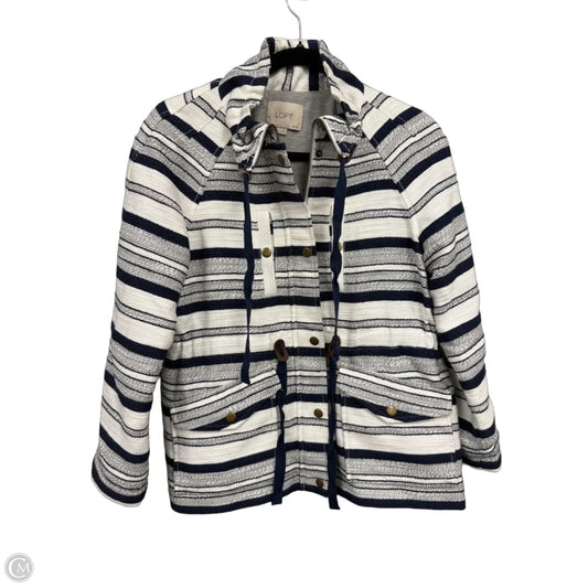Jacket Other By Loft In Blue & White, Size: Sp