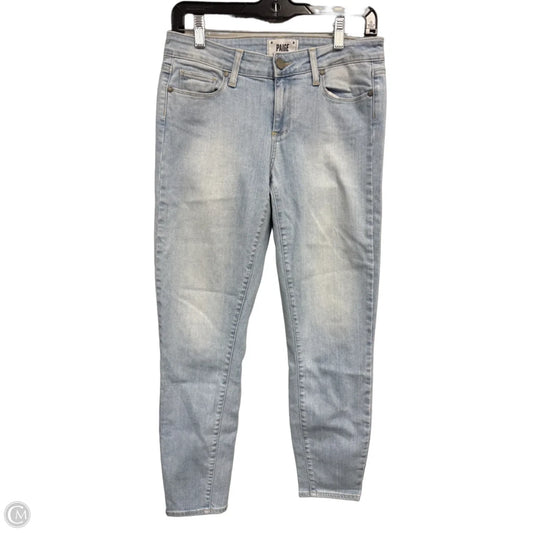 Jeans Skinny By Paige In Blue Denim, Size: 6