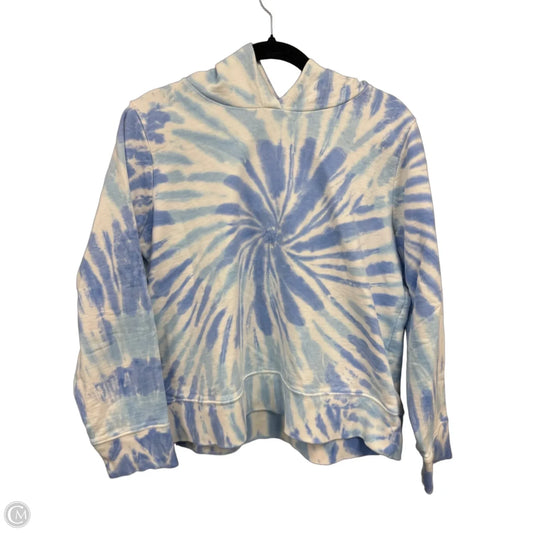 Sweatshirt Hoodie By J. Crew In Blue & White, Size: L