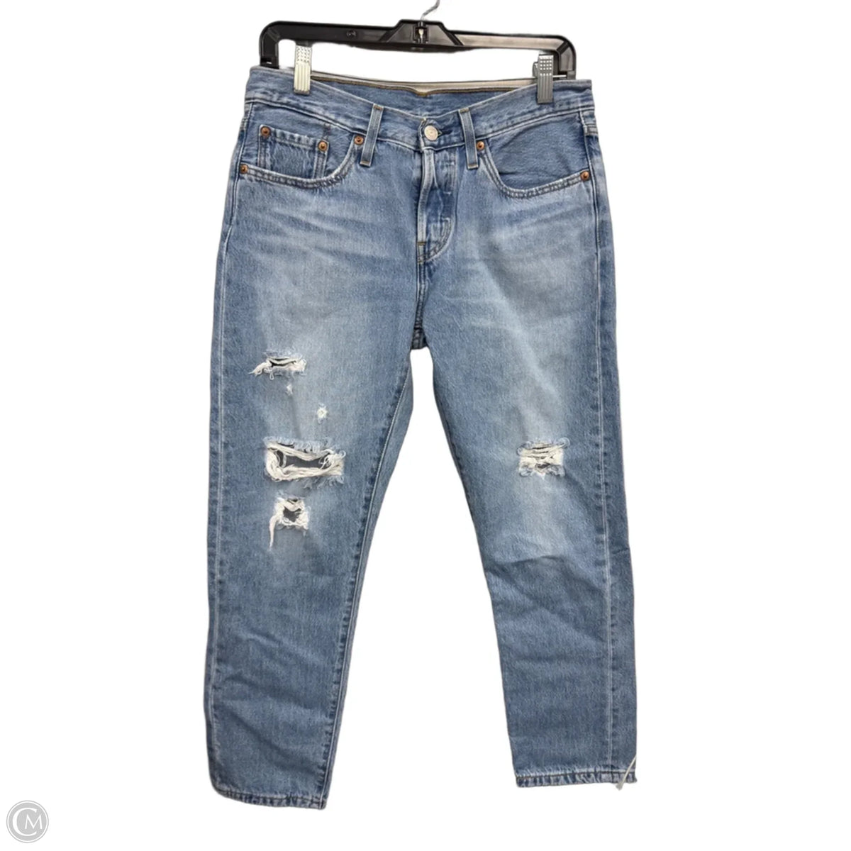 Jeans Straight By Levis In Blue Denim, Size: 6