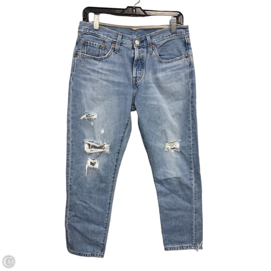 Jeans Straight By Levis In Blue Denim, Size: 6