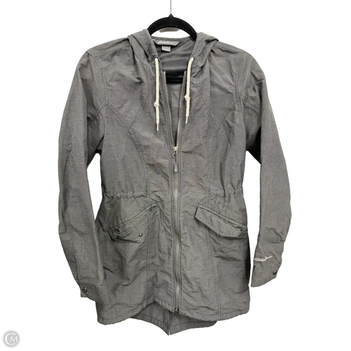 Jacket Utility By Eddie Bauer In Grey, Size: Xs