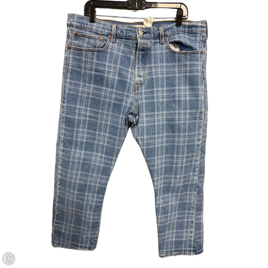 Jeans Straight By Levis In Blue Denim, Size: 18