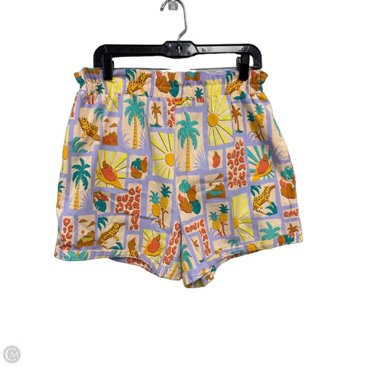 Shorts Designer By Farm Rio In Cream & Yellow, Size: M
