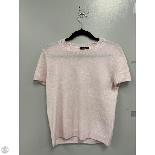 Sweater Short Sleeve By Quince In Pink, Size: S