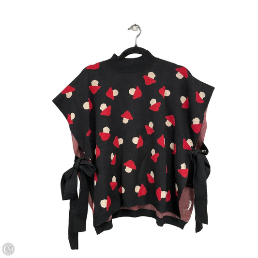 Sweater By Cmc In Black & Red, Size: S