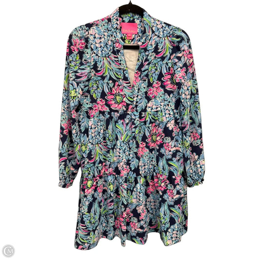 Dress Designer By Lilly Pulitzer In Blue & Pink, Size: Xxs