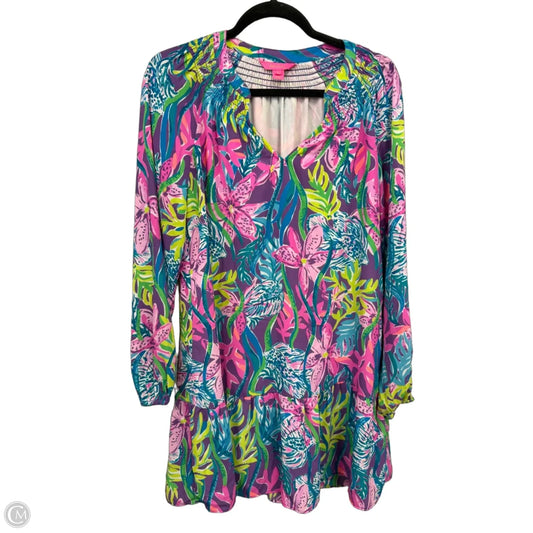 Dress Designer By Lilly Pulitzer In Pink & Purple, Size: Xs