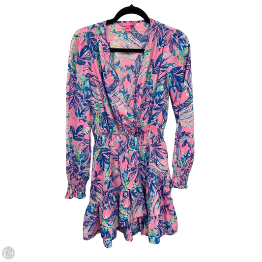 Dress Designer By Lilly Pulitzer In Pink & Purple, Size: 2