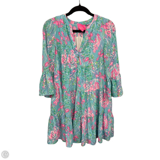 Dress Designer By Lilly Pulitzer In Blue & Pink, Size: 0