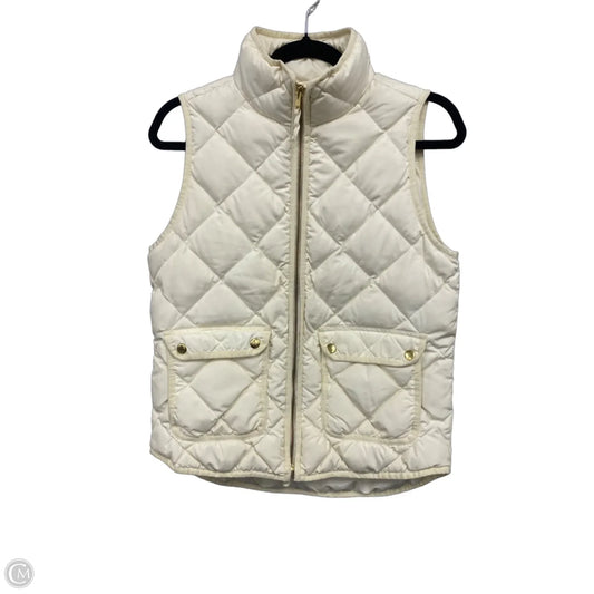 Vest Puffer & Quilted By J. Crew In Cream, Size: S