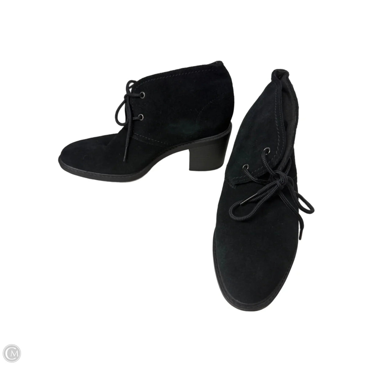 Boots Ankle Heels By Clarks In Black, Size: 8