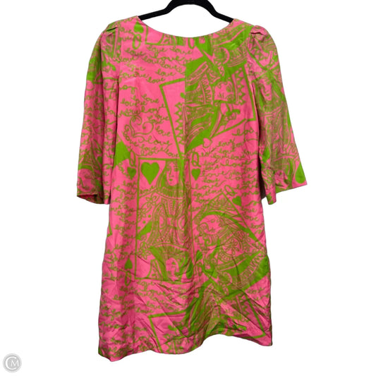 Dress Designer By Lilly Pulitzer In Green & Pink, Size: 6