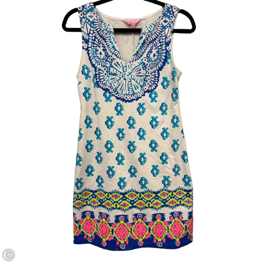 Dress Designer By Lilly Pulitzer In Blue & White, Size: Xs