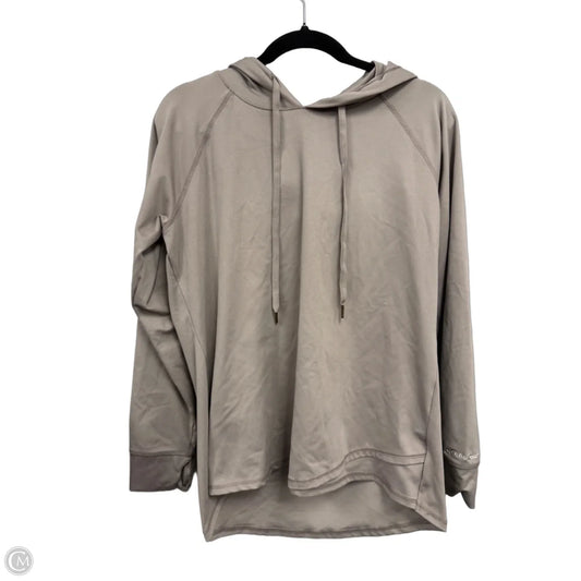 Athletic Top Long Sleeve Hoodie By Eddie Bauer In Taupe, Size: Xl