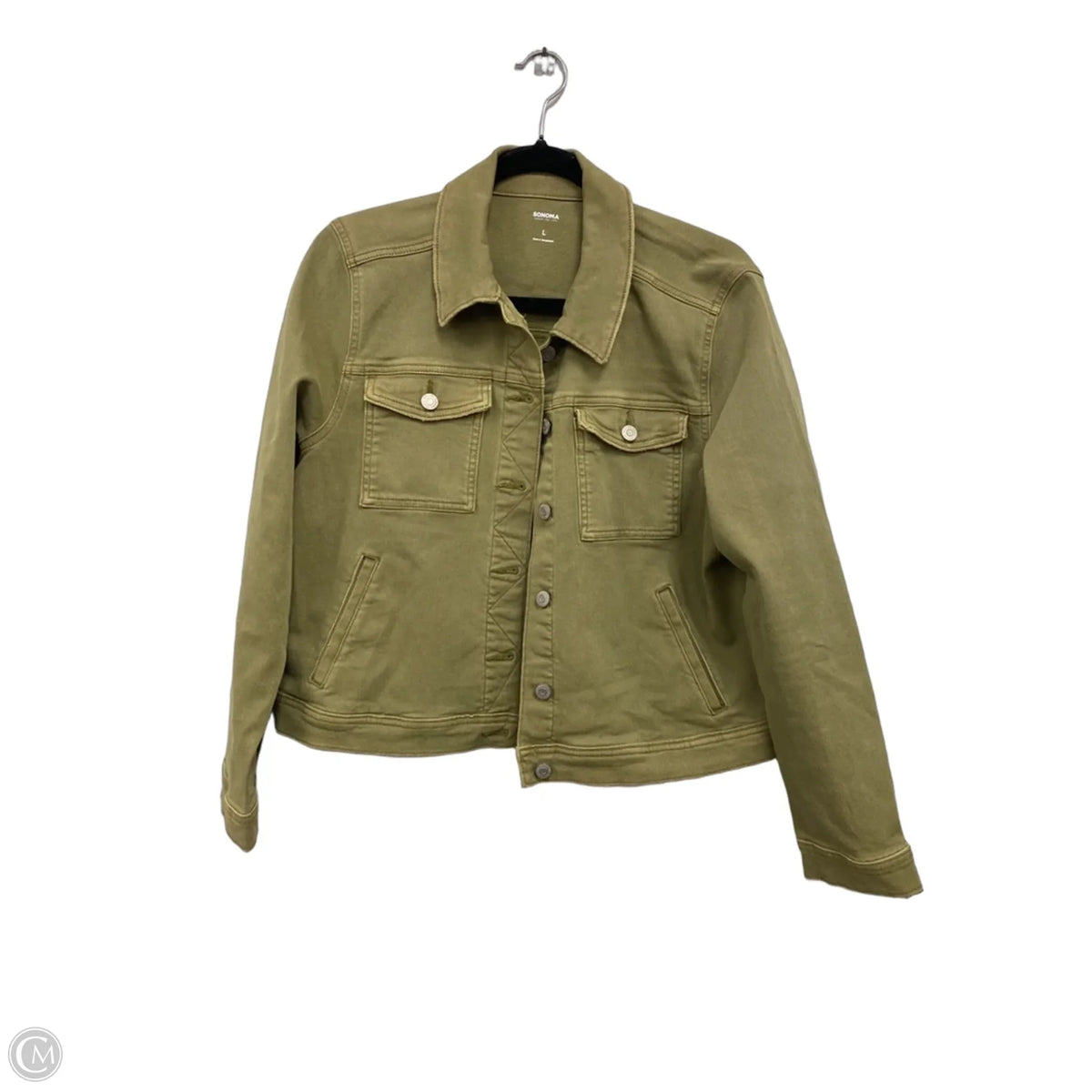 Jacket Denim By Sonoma In Green, Size: L