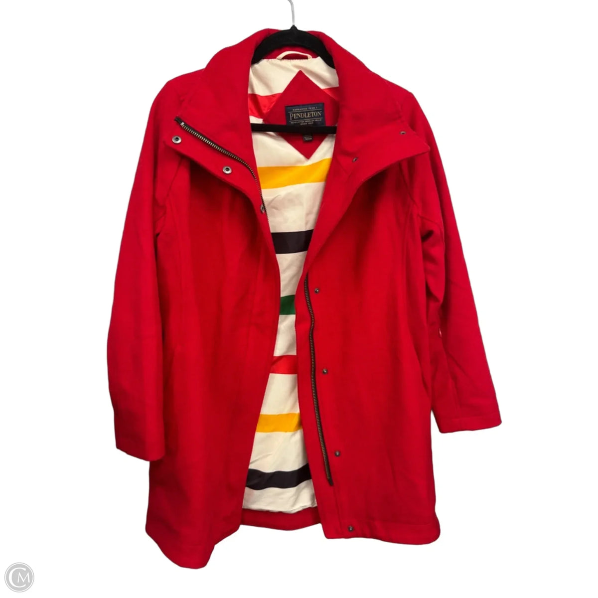 Coat Peacoat By Pendleton In Red, Size: S