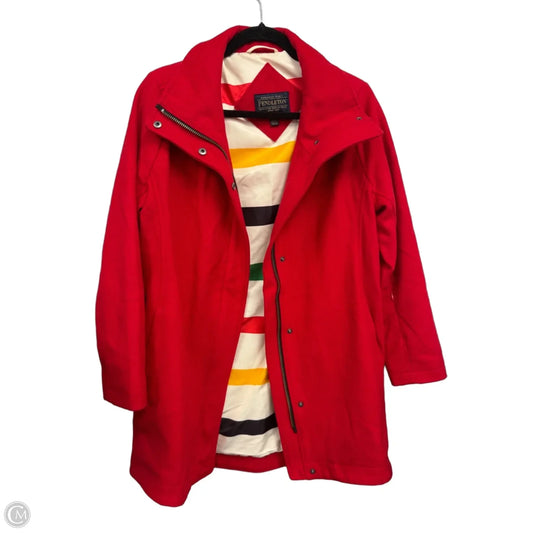 Coat Peacoat By Pendleton In Red, Size: S