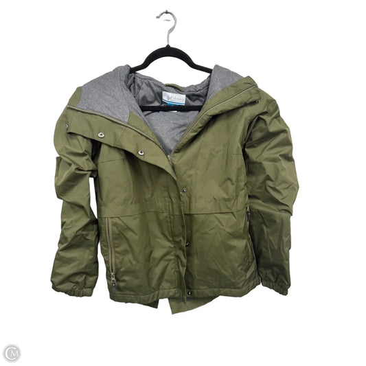 Coat Raincoat By Columbia In Green, Size: S