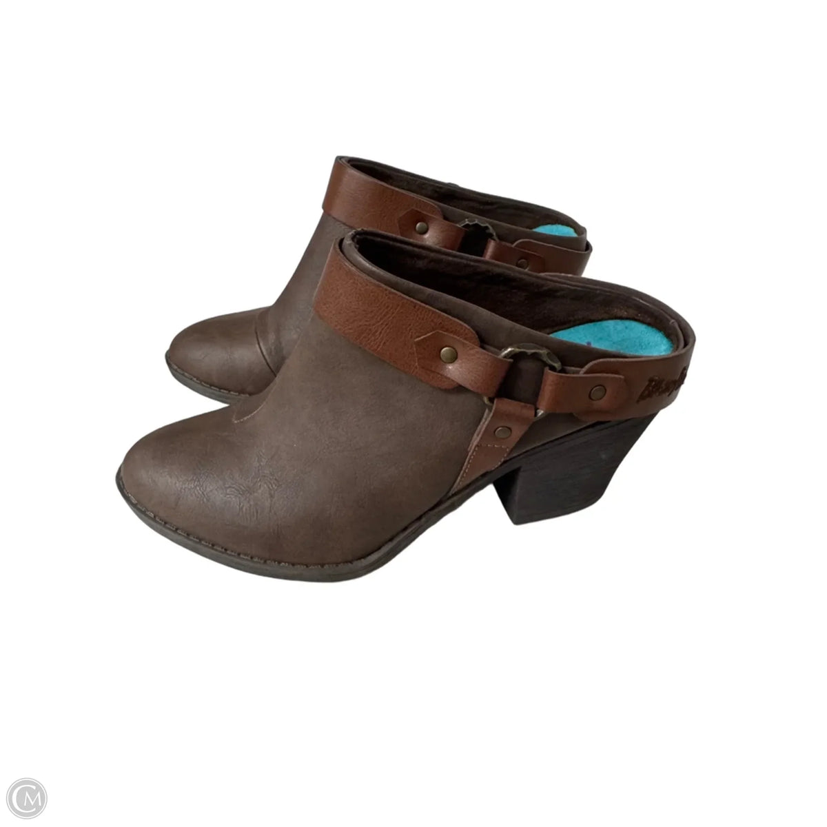 Boots Ankle Heels By Blowfish In Brown, Size: 8