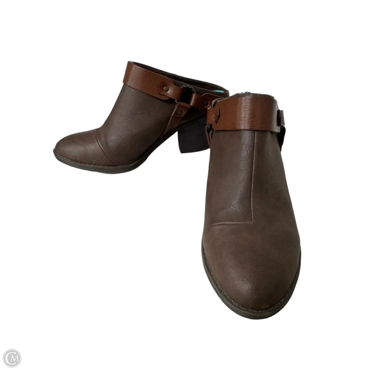 Boots Ankle Heels By Blowfish In Brown, Size: 8