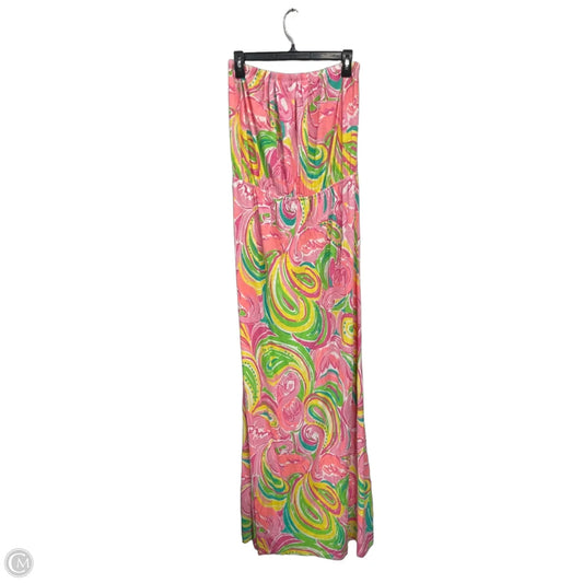 Dress Designer By Lilly Pulitzer In Green & Pink, Size: L