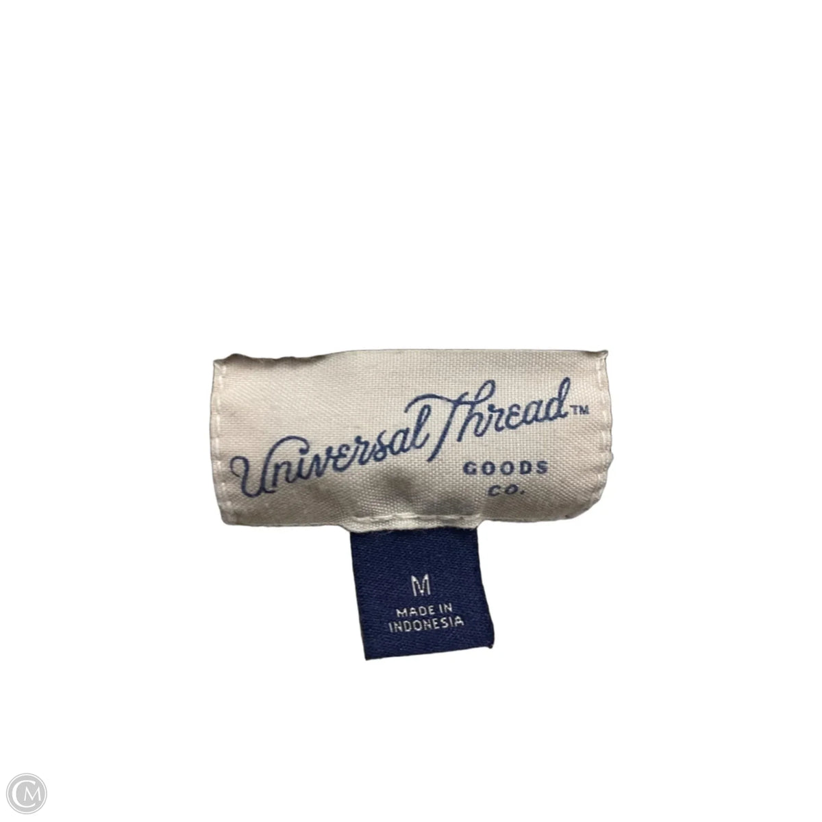 Sweater Short Sleeve By Universal Thread In Tan & White, Size: M