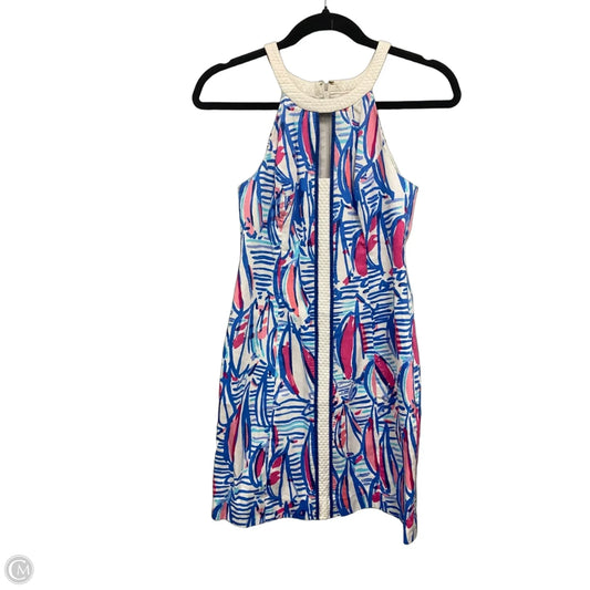 Dress Designer By Lilly Pulitzer In Blue & Pink, Size: 0