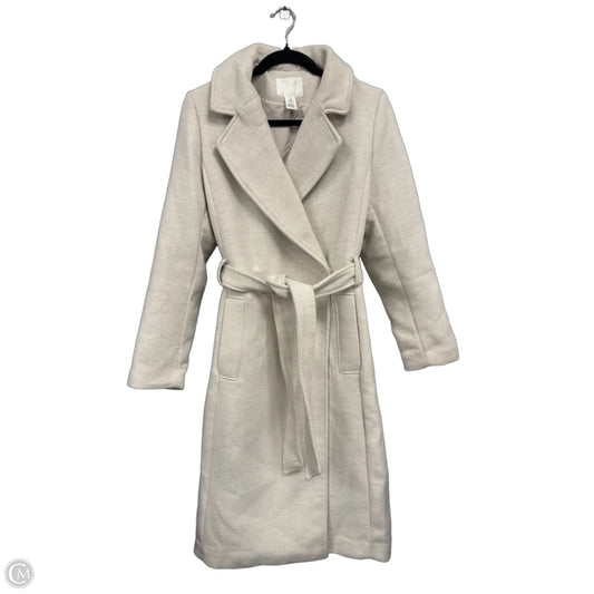 Coat Peacoat By H&m In Cream, Size: S