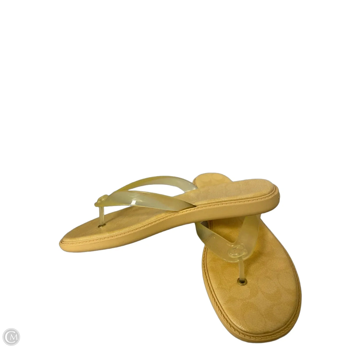 Sandals Designer By Coach In Yellow, Size: 10