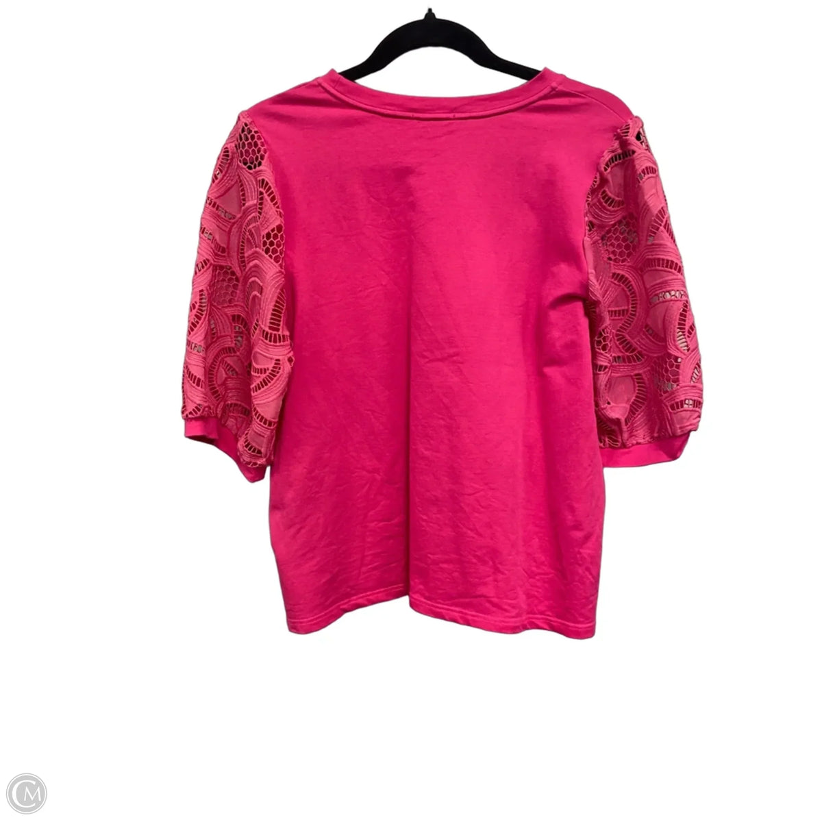 Blouse Short Sleeve By Jade In Pink, Size: L