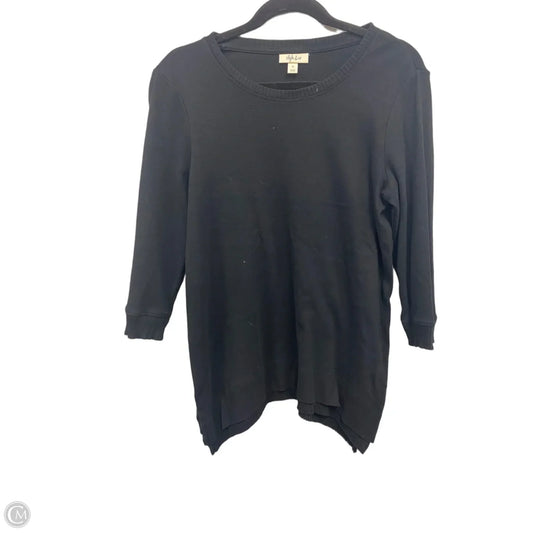 Sweater By Style And Company In Black, Size: M