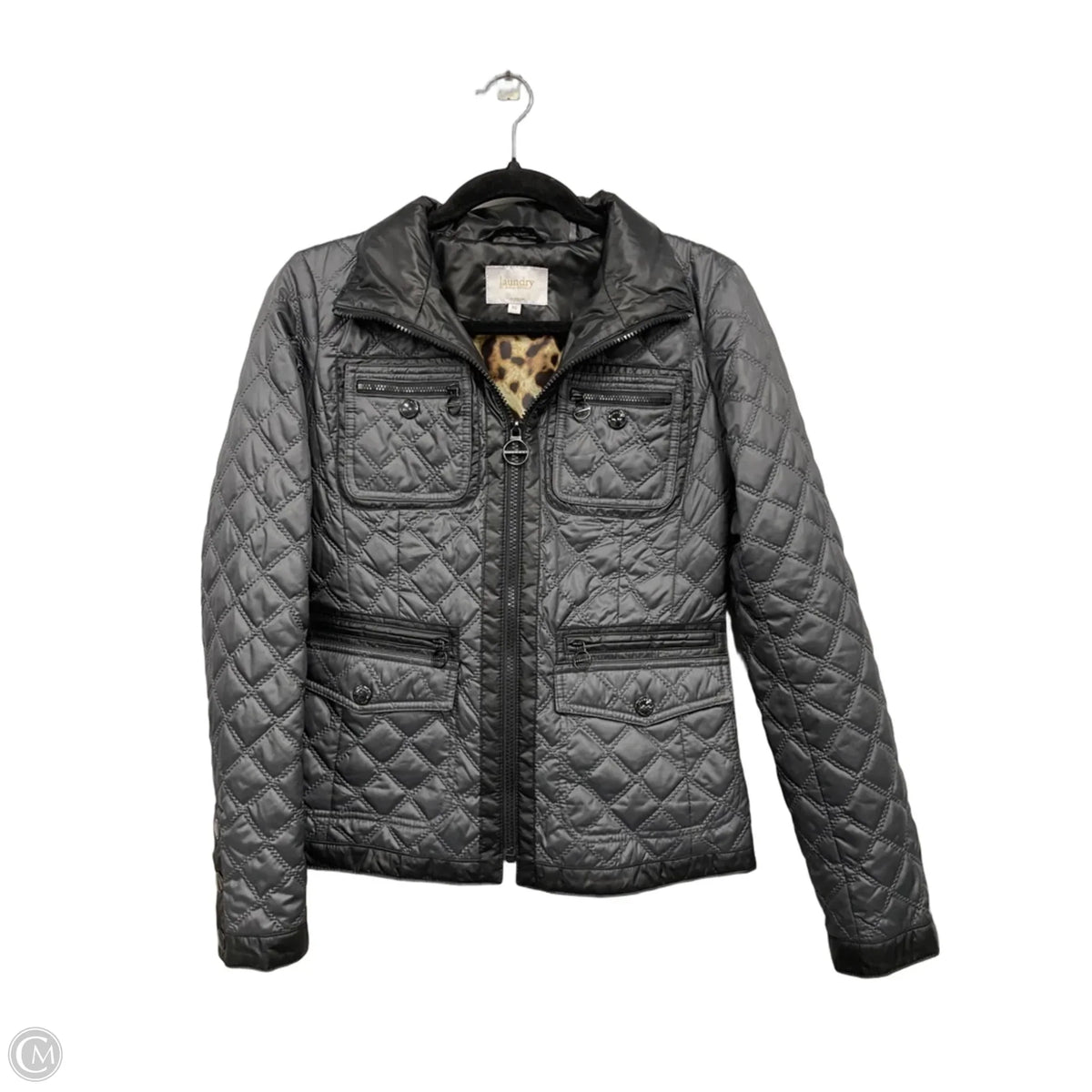 Jacket Puffer & Quilted By Laundry In Grey, Size: Xs