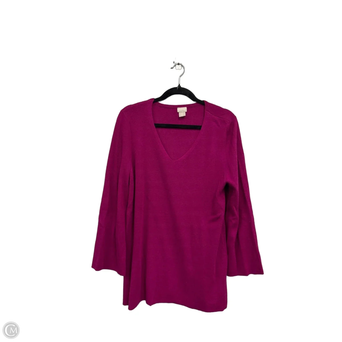 Sweater By Chicos In Pink, Size: L