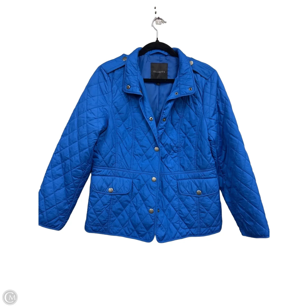 Jacket Puffer & Quilted By Talbots In Blue, Size: L