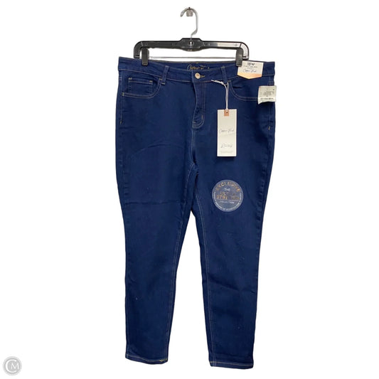 Jeans Skinny By Clothes Mentor In Blue Denim, Size: 18