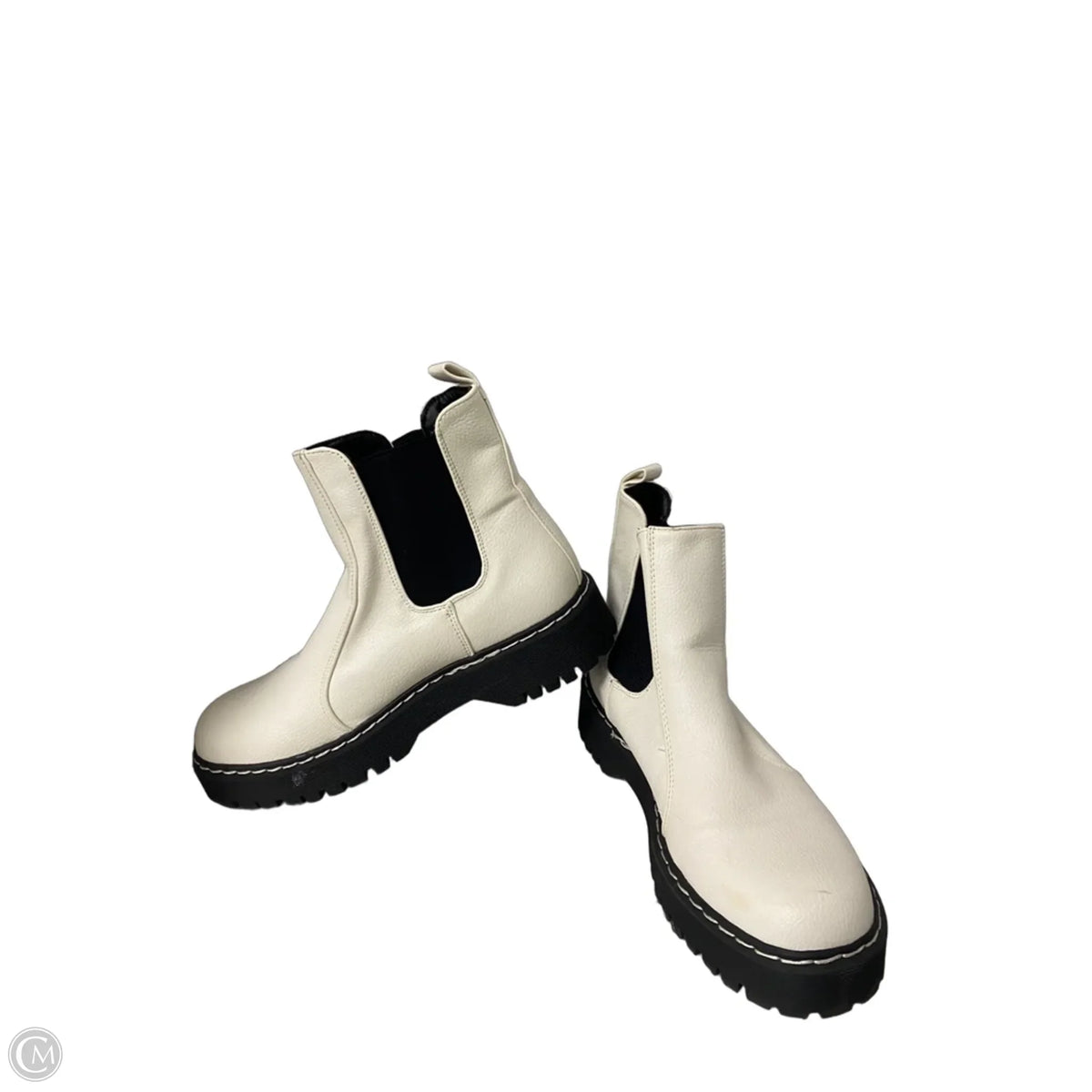 Boots Combat By Sincerely Jules In Yellow, Size: