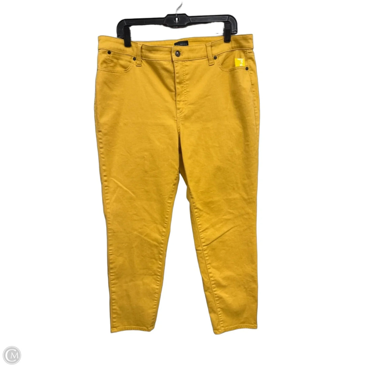 Jeans Straight By Talbots In Gold, Size: 16