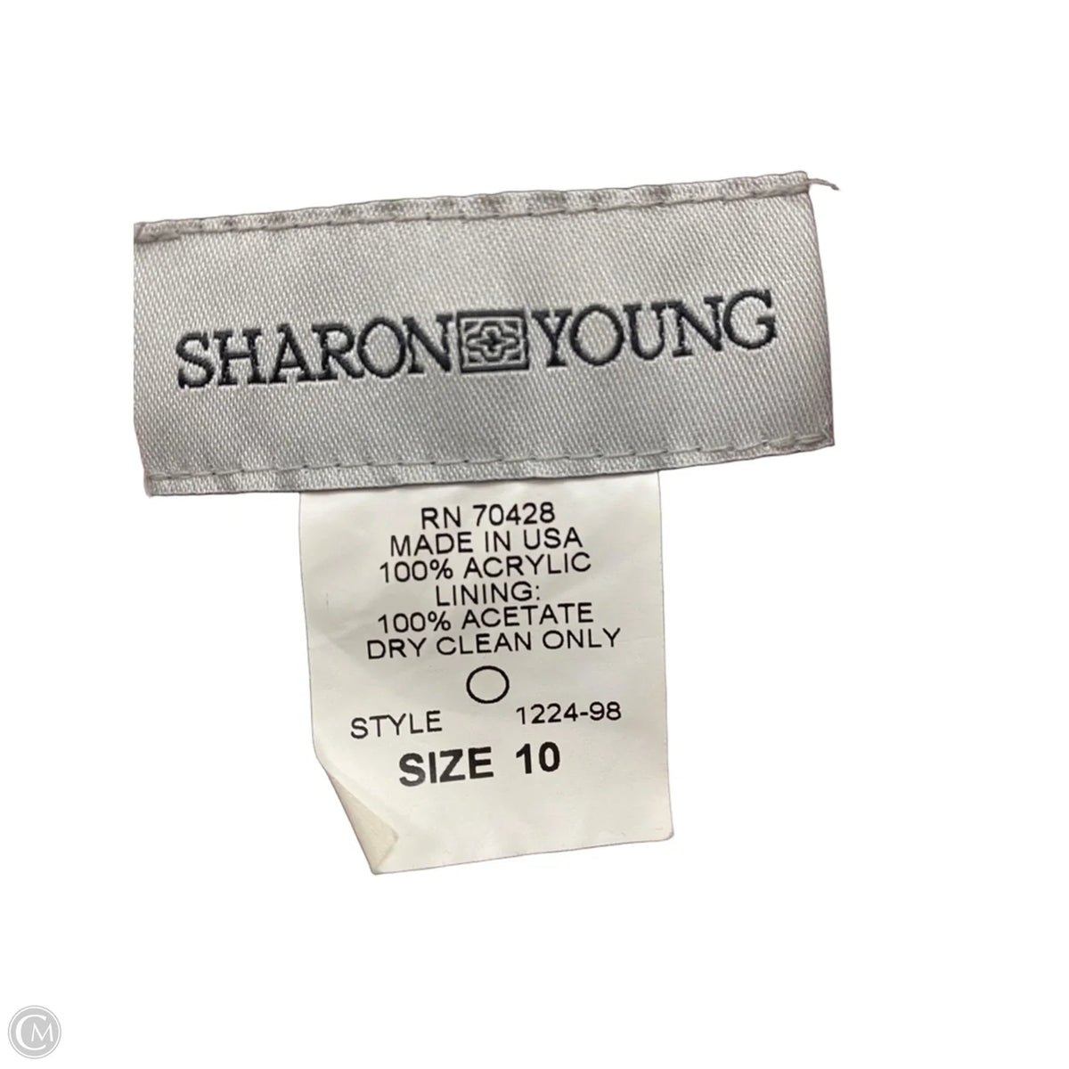 Blazer By Sharon Young In Pink & White, Size: 10