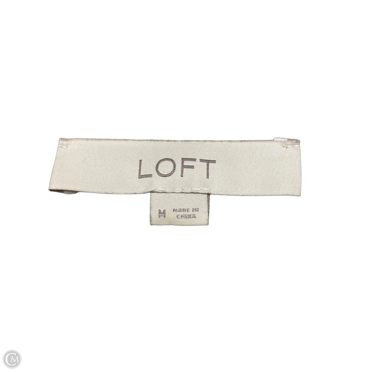 Sweater By Loft In Tan & White, Size: M