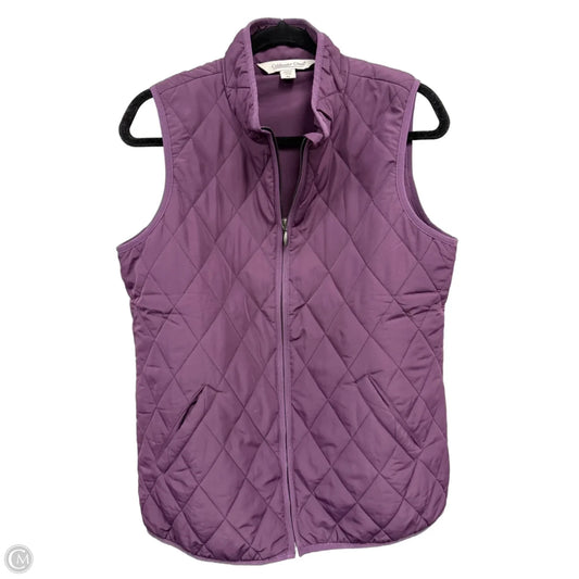 Vest Puffer & Quilted By Coldwater Creek In Purple, Size: Sp