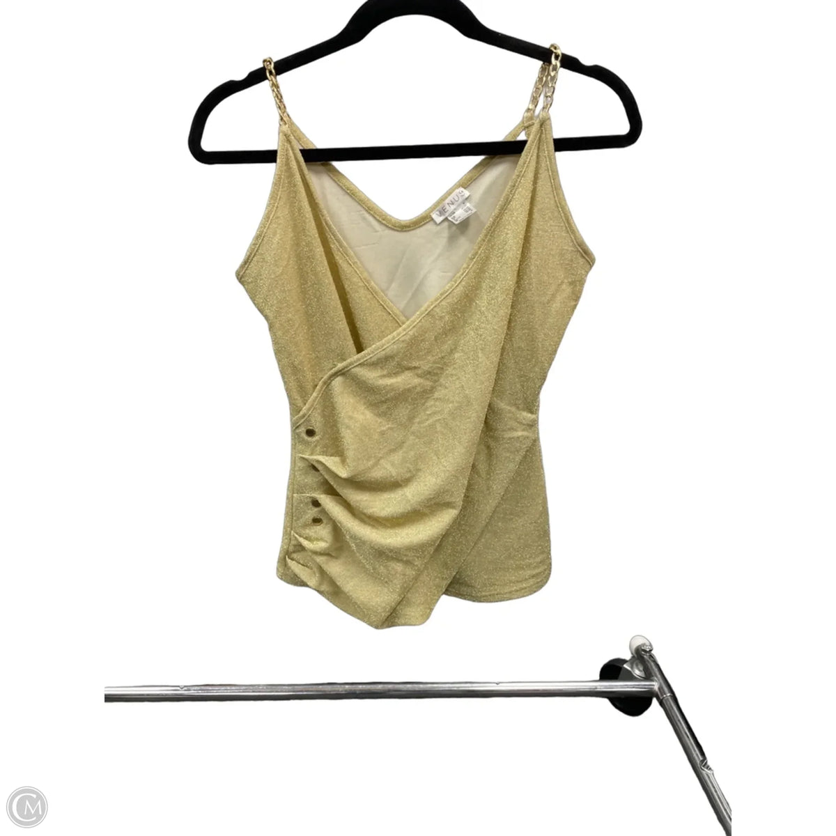 Top Sleeveless By Venus In Gold, Size: M