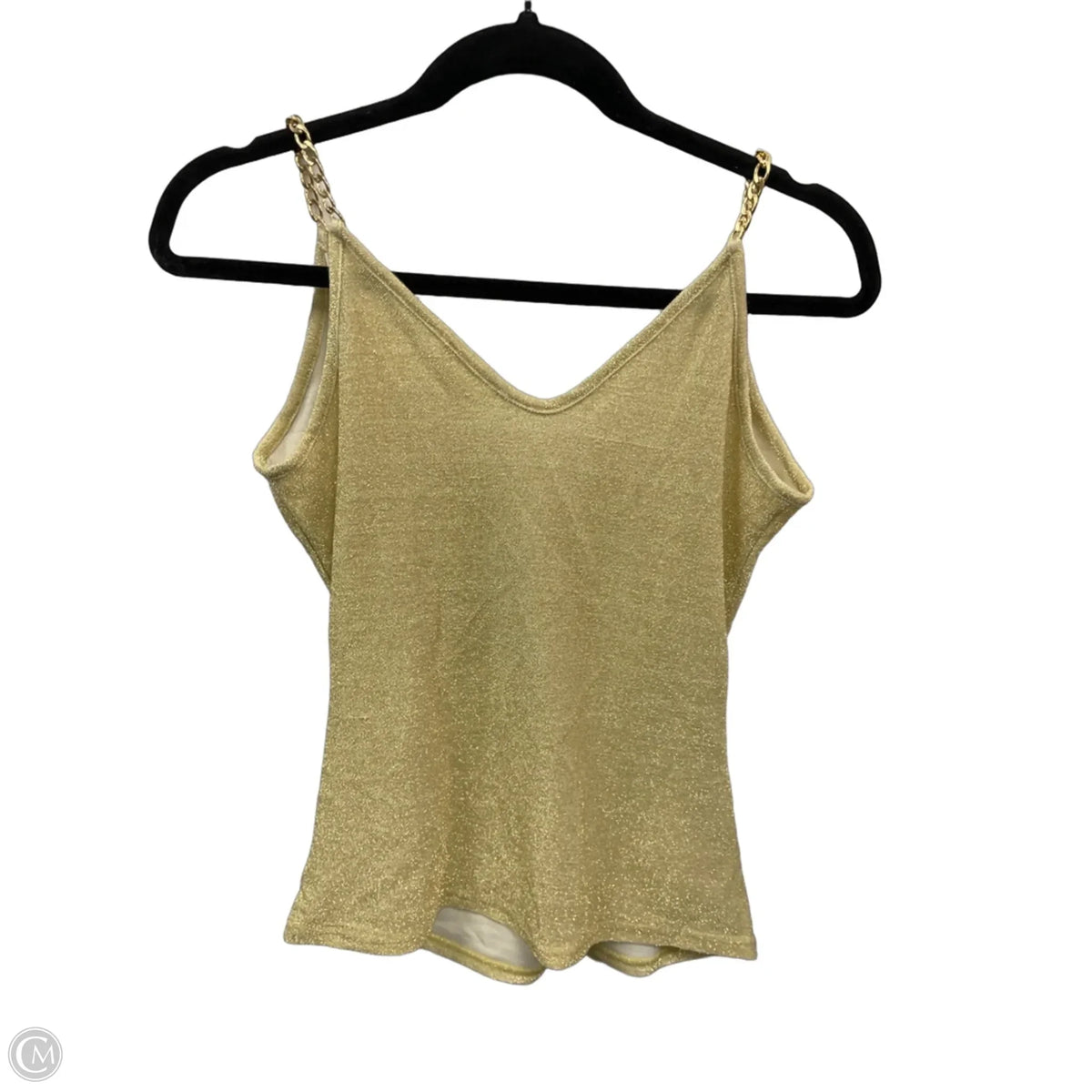 Top Sleeveless By Venus In Gold, Size: M