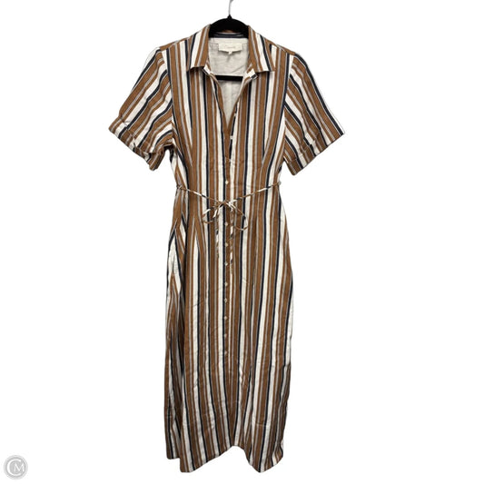 Dress Casual Maxi By Cleobella In Brown & White, Size: S